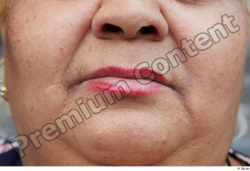 Mouth Woman White Casual Overweight Street photo references